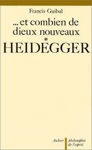 Cover of: Heidegger by Francis Guibal