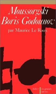 Cover of: Moussorgski, Boris Godounov