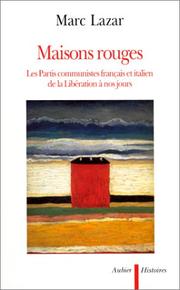 Cover of: Maisons rouges by Marc Lazar