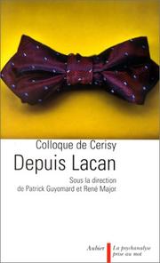 Cover of: Depuis Lacan