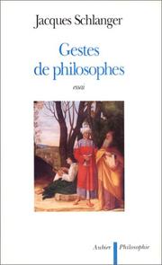 Cover of: Gestes de philosophes
