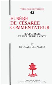 Cover of: Eusèbe de Césarée commentateur by Edouard Des Places
