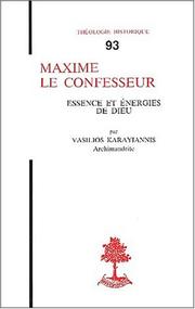 Maxime le Confesseur by Vasilios Karayiannis