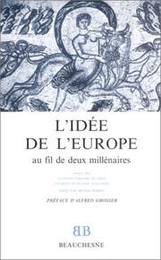 Cover of: L' idée de l'Europe au fil de deux millénaires