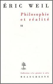 Cover of: Philosophie et réalité by Eric Weil