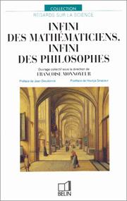 Cover of: Infini des mathématiciens, infini des philosophes