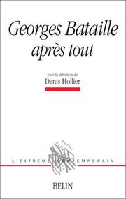 Cover of: Georges Bataille après tout