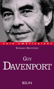 Cover of: Guy Davenport: l'utopie localisée