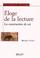 Cover of: Eloge de la lecture