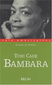 Cover of: Toni Cade Bambara: entre militantisme et fiction