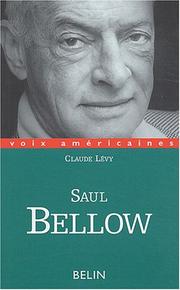Cover of: Saul Bellow: un regard décalé