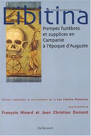 Cover of: Libitina: pompes funèbres et supplices en Campanie à l'époque d'Auguste