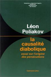 Cover of: causalité diabolique