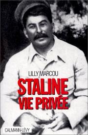 Cover of: Staline, vie privée
