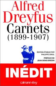 Cover of: Carnets (1899-1907): après le procès de Rennes