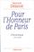 Cover of: Pour l'honneur de Paris