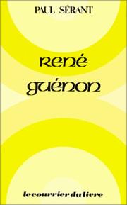Cover of: René Guénon by Paul Sérant