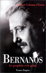 Cover of: Bernanos: le prophète et le poète