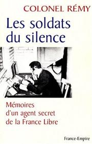 Cover of: Mémoires d'un agent secret de la France libre by Rémy