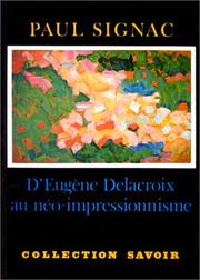 Cover of: D'Eugène Delacroix au néo-impressionnisme