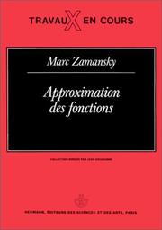 Cover of: Approximation des fonctions