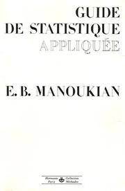 Cover of: Guide de statistique appliquée