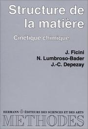 Cover of: Structure de la matière cinétique chimique