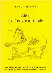 Cover of: Aléas de l'œuvre musicale