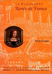 Cover of: Renée de France by Anne Puaux