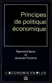 Cover of: Principes de politique économique