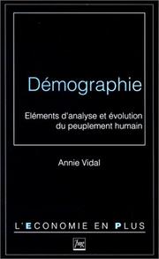 Cover of: Démographie by Annie Vidal