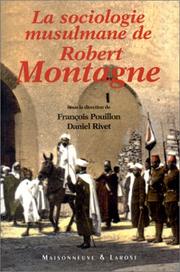 Cover of: La sociologie musulmane de Robert Montagne: actes du colloque EHESS & Collège de France, Paris, 5-7 juin 1997