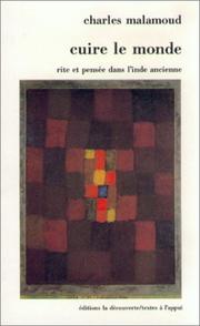 Cover of: Cuire le monde by Charles Malamoud