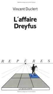 Cover of: L'affaire Dreyfus