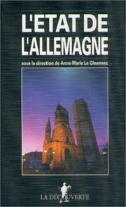 Cover of: L' état de l'Allemagne