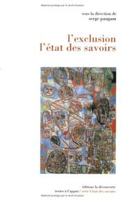 Cover of: L' exclusion, l'état des savoirs