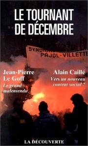 Cover of: tournant de décembre