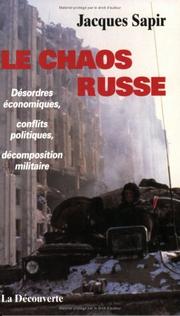 Cover of: Le chaos russe by Jacques Sapir