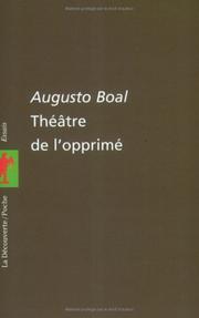 Cover of: Théâtre de l'opprimé by Augusto Boal