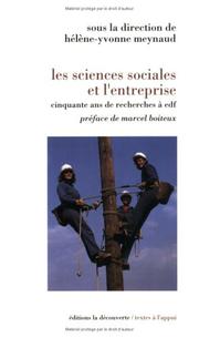 Cover of: Les sciences sociales et l'entreprise by sous la direction de Hélène Yvonne Meynaud ; préface de Marcel Boiteux.