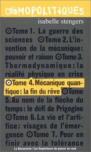 Cover of: Mécanique quantique by Isabelle Stengers