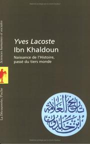 Ibn Khaldoun by Yves Lacoste