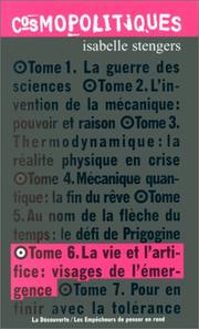 Cover of: La vie et l'artifice: visages de l'émergence