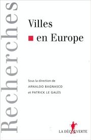 Cover of: Villes en Europe