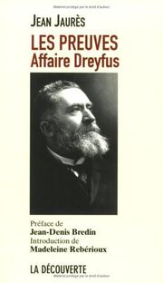 Cover of: Affaire Dreyfus : Les Preuves