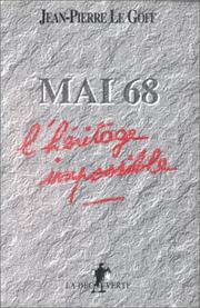 Cover of: Mai 68: l'héritage impossible