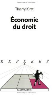 Cover of: Economie du droit by Thierry Kirat