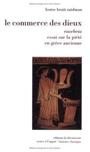 Cover of: Le commerce des dieux by Louise Bruit Zaidman