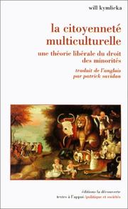 Cover of: La Citoyenneté multiculturelle