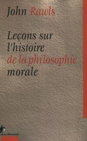 Cover of: Leçons sur l'histoire de la philosophie morale